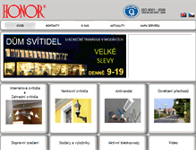 Tablet Screenshot of honor-sk.com